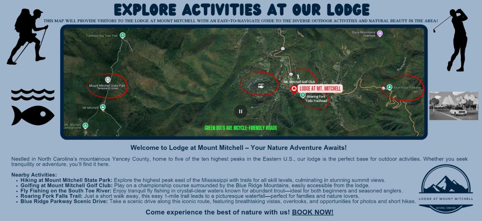 Lodge At Mount Mitchell Busick Eksteriør billede